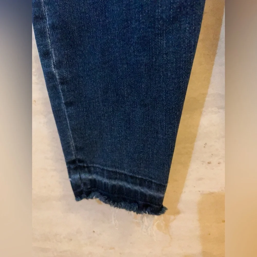 SPANX Distressed Ankle Skinny Jeans High-Rise Tummy Shaping